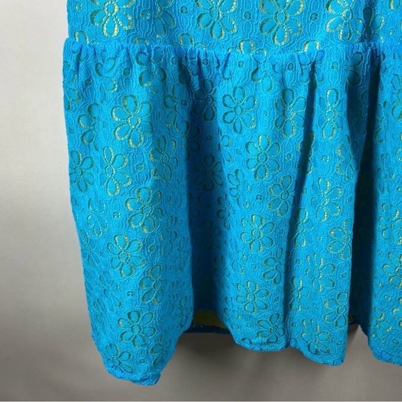 Lilly Pulitzer Turquoise lace me up dress - Picture 3 of 9